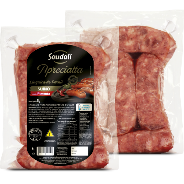 Linguiça de Pernil c/ Pimenta (Congelado) 600 g